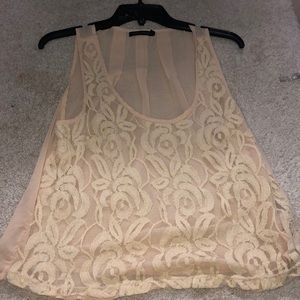 Beige Lace top